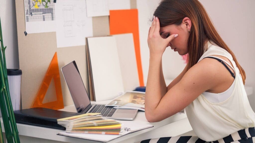 Stressed at the office